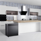 Congélateur à coffre de 1,8 pieds cubes avec panier amovible, drain inférieur, thermostat à 7 niveaux, design indépendant pour maison et appartement.