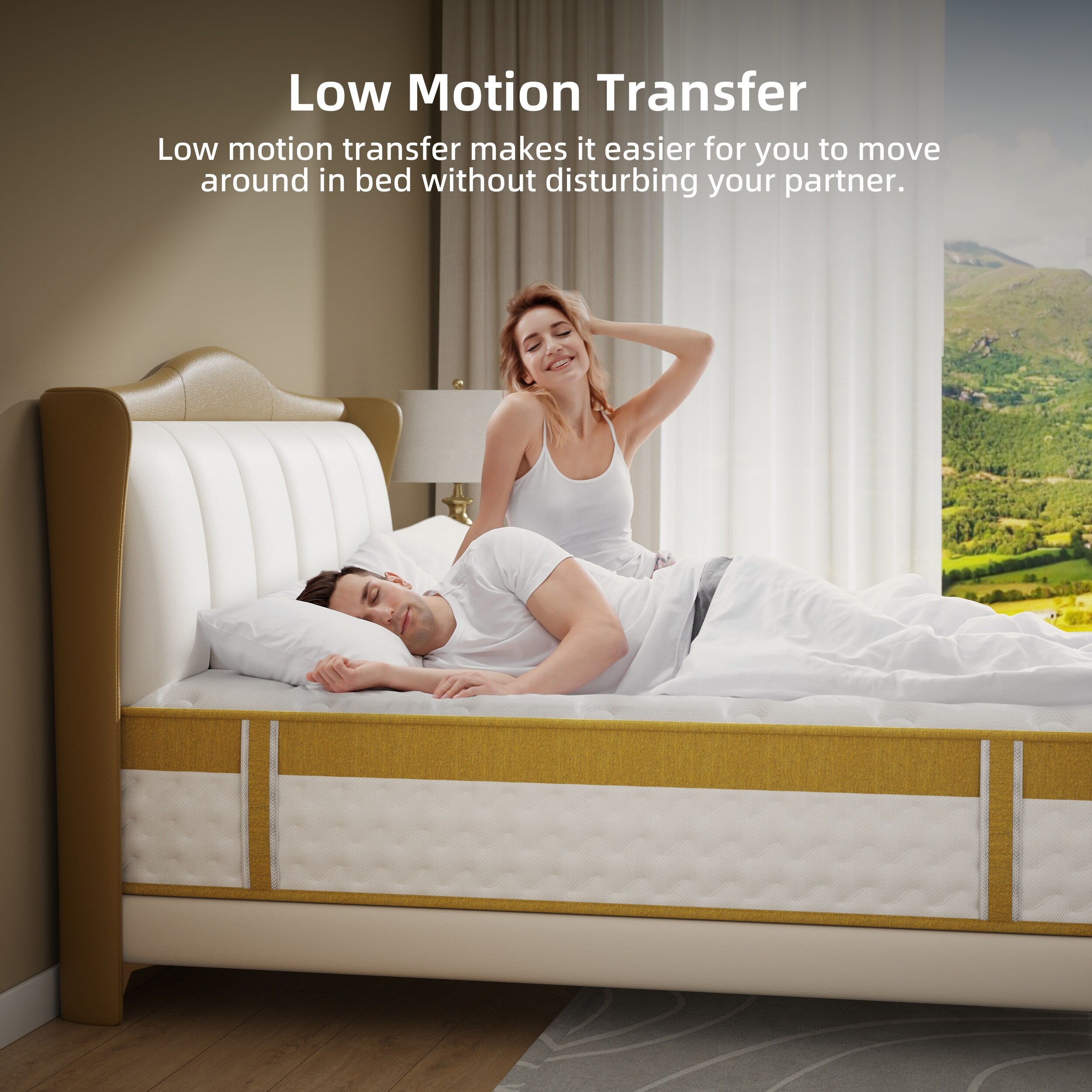 Matelas hybride à ressorts et mousse à mémoire de forme de 25 cm (10 pouces)