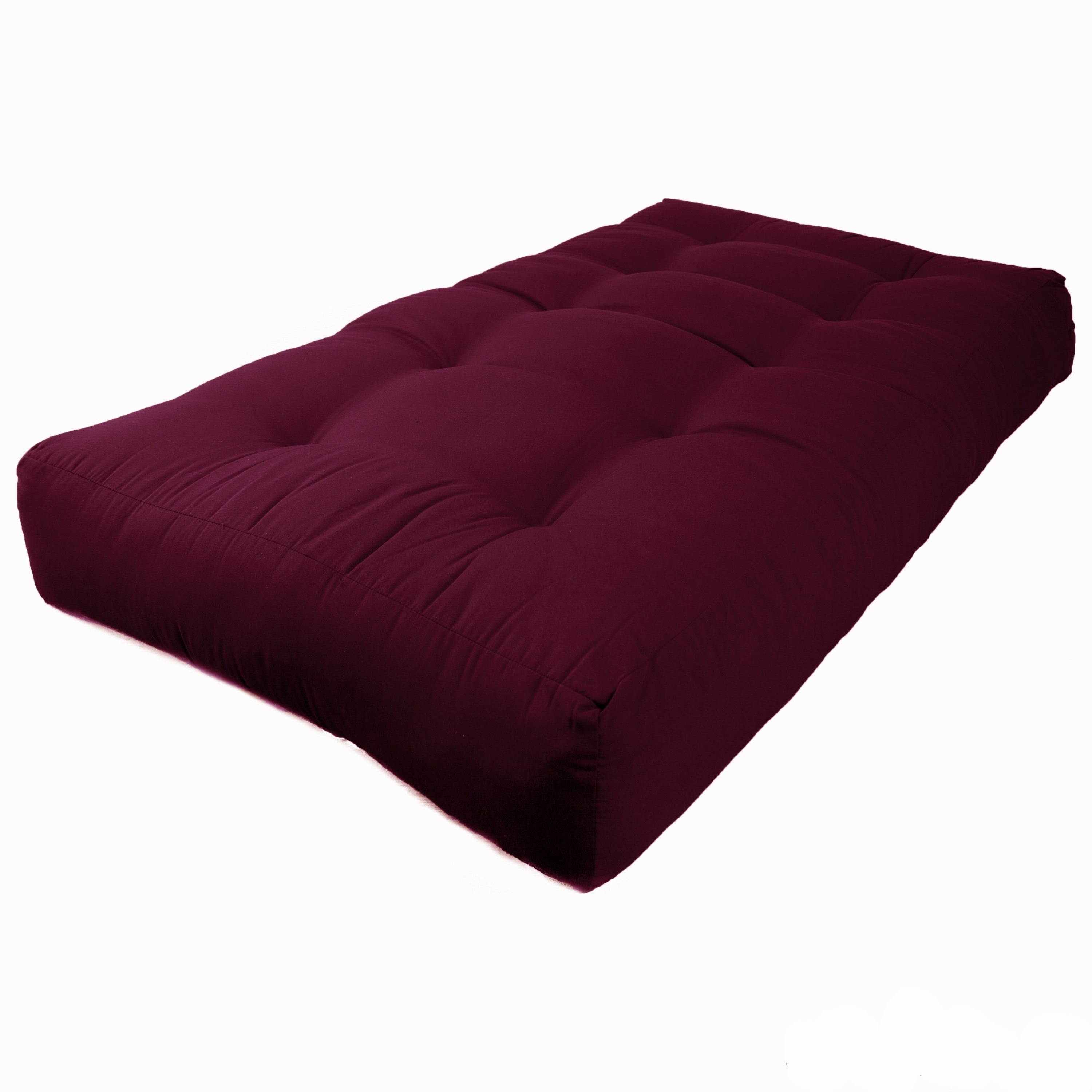Matelas futon en toile twill de 25 cm d'épaisseur (simple, double ou queen size)