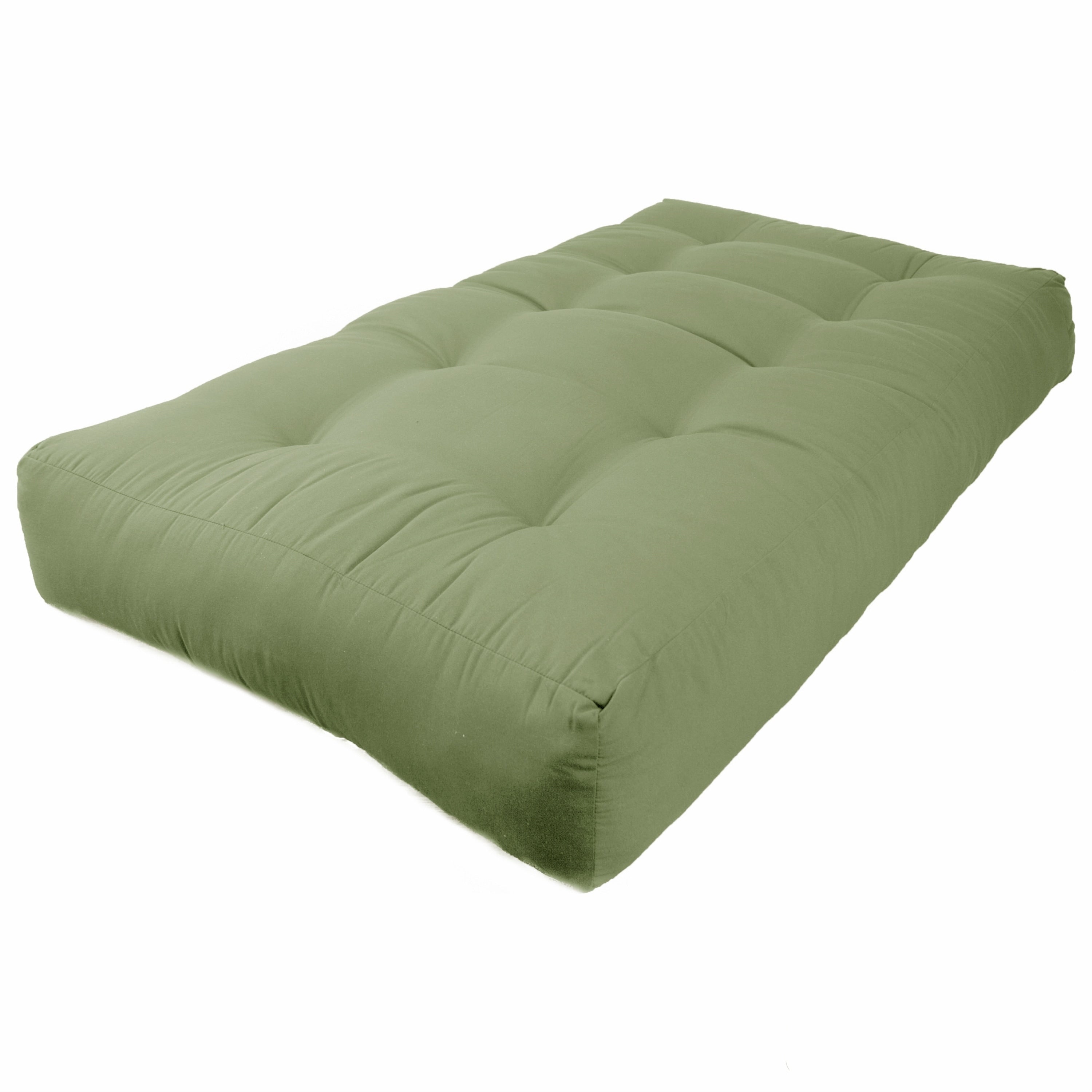 Matelas futon en toile twill de 25 cm d'épaisseur (simple, double ou queen size)