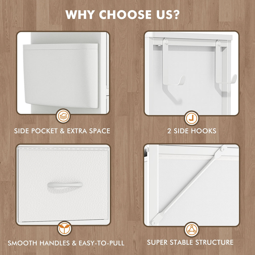 Commode 12 tiroirs, commode haute en tissu pour chambre à coucher, coffre à tiroirs