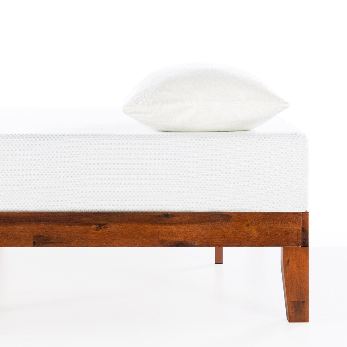 12 Cadre de lit plateforme en bois massif classique