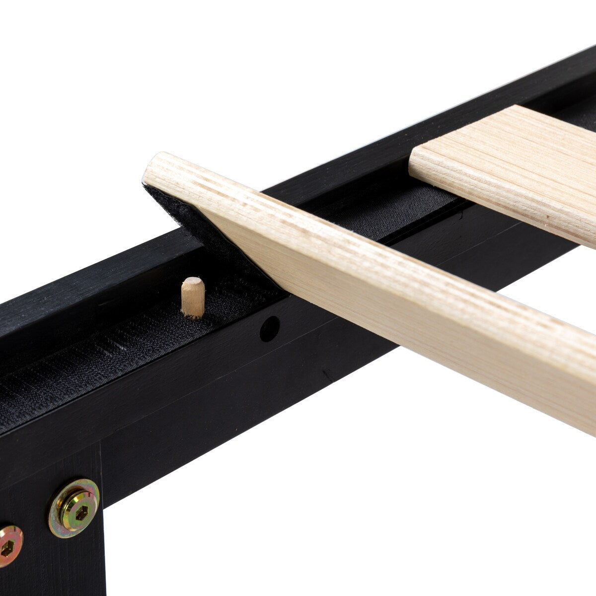 12 Cadre de lit plateforme en bois massif classique