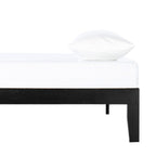 12 Cadre de lit plateforme en bois massif classique