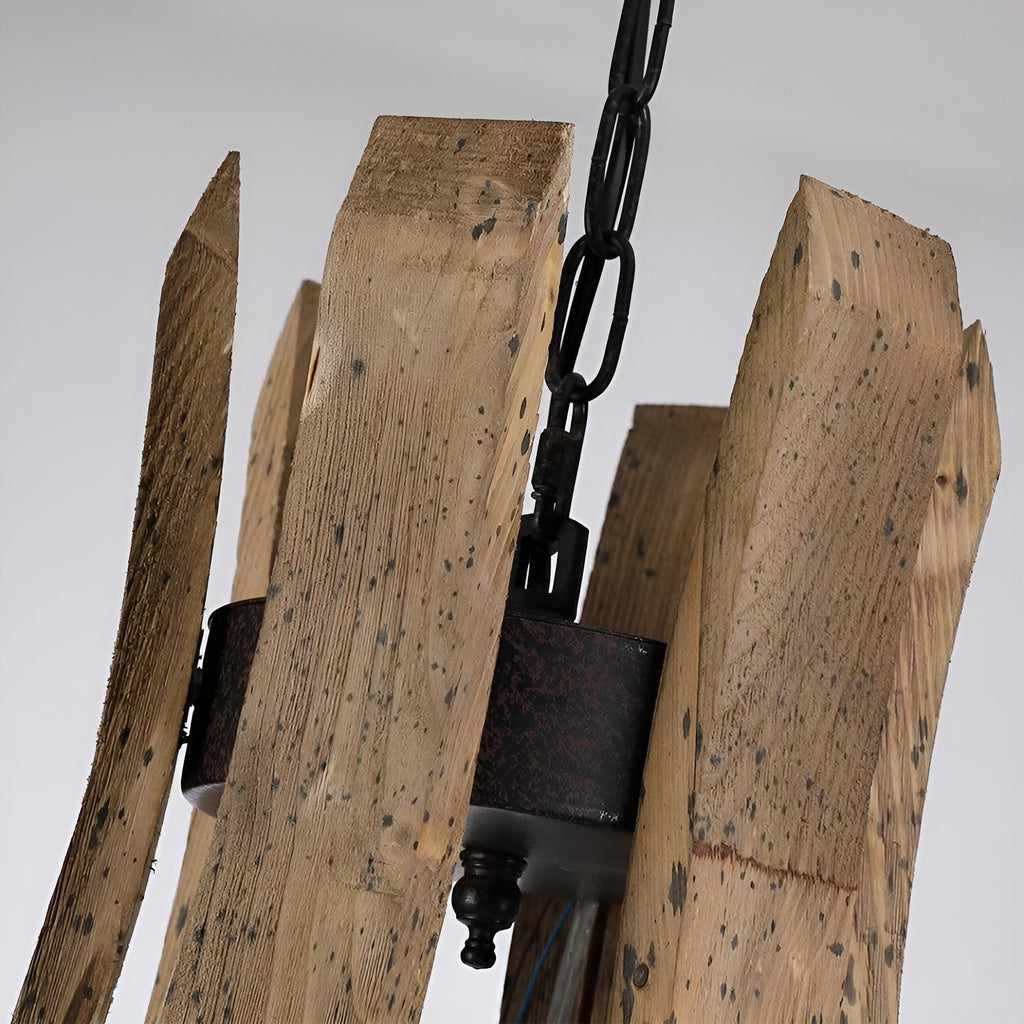 Luminaire à 12 lumières, style campagne française, à deux niveaux, en forme de tonneau à vin