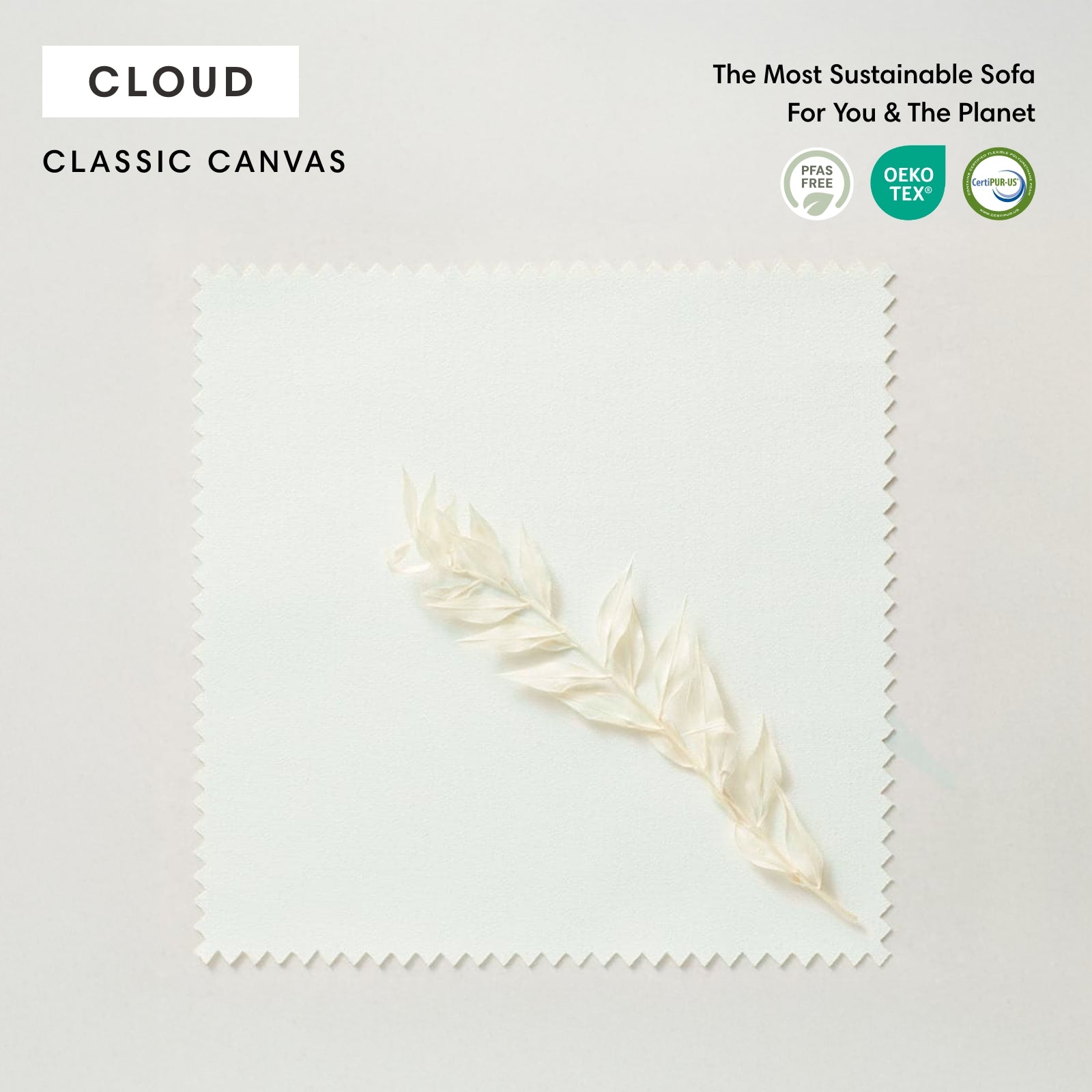 Sectional U-Shape 9 Places Extérieur Modulaire et Lavable avec Extrémités Ouvertes | Toile Classique Couleur Nuage